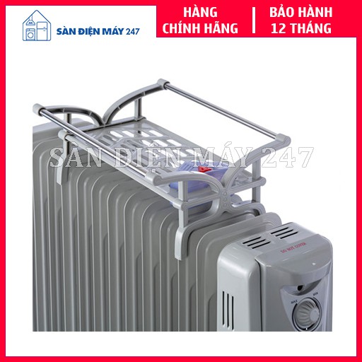 Máy sưởi dầu 13 thanh TIROSS TS926-1 2500W (có giá phơi, hộp đựng nước) - Hành chính hãng, bảo hành 12 tháng