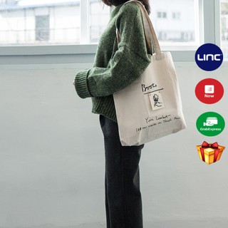 Túi tote vải đeo vai Books hàn quốc ulzzang