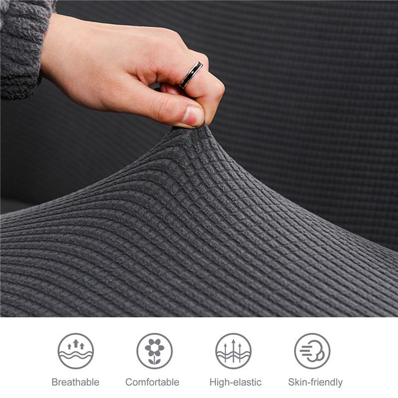 Bọc Ghế Sofa Co Giãn Màu Trơn