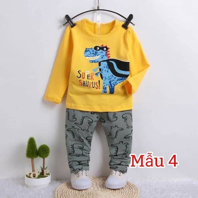 Bộ Bé Trai💖FREESHIP💖 Bộ thun Cotton Xuất Hàn QC Đẹp Bé Trai