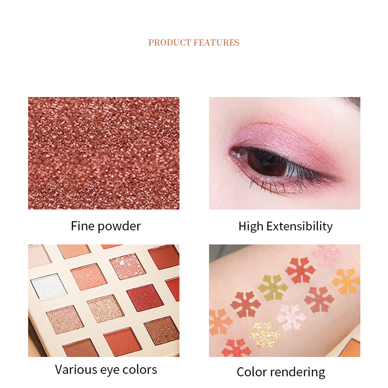 (hàng Mới Về) Bảng Phấn Mắt 16 Màu Sắc Hiệu Ứng Lì / Ánh Nhũ Tông Đất Thời Trang | BigBuy360 - bigbuy360.vn