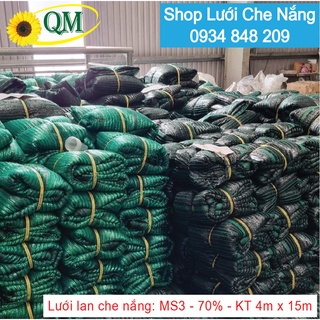 Lưới lan che nắng thái lan 4m x 15m - phủ 70%