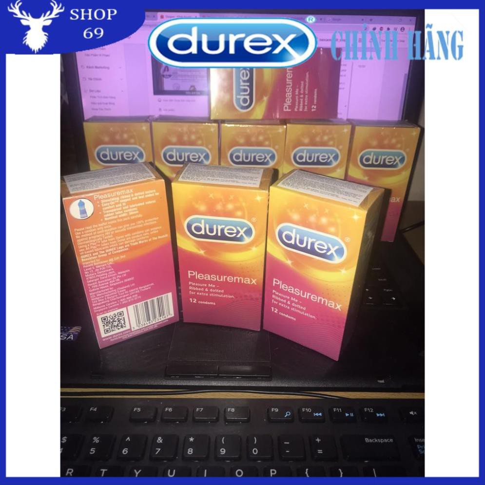 (Che tên) Combo 3 hộp Bao cao su Durex Pleasuremax có Gai và mỏng hơn - Số lượng 36 cáI