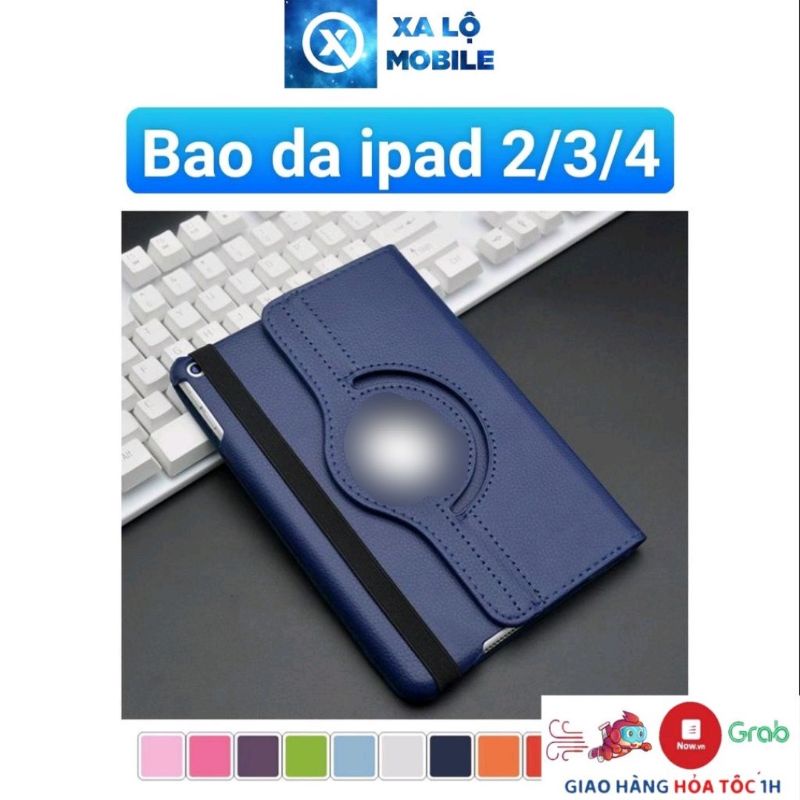 Bao da ốp lưng iPad 2 3 4 xoay 360 độ 9.7 inch