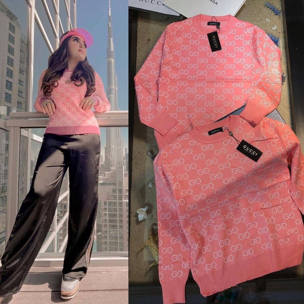 Elite FASHION SWEATER PINK GUCCI PREMIUM