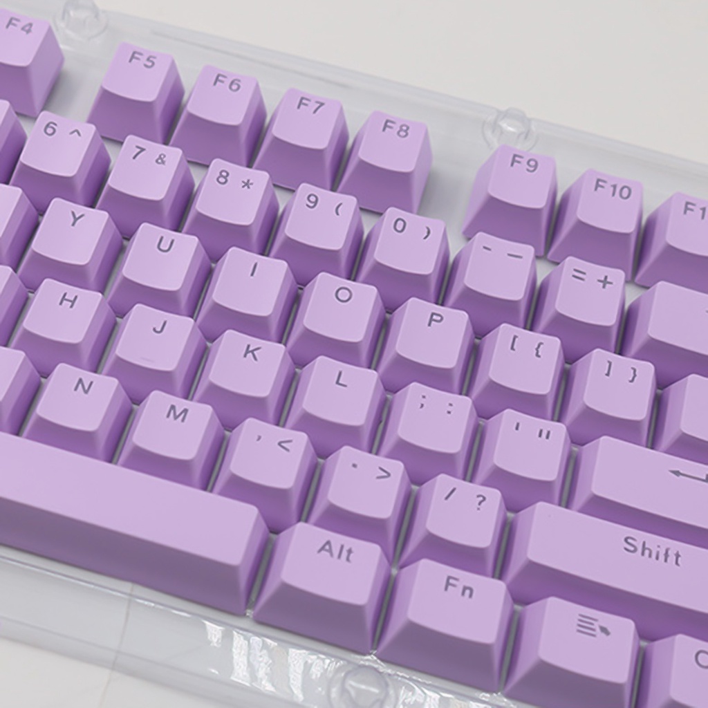 PO-Bằng Nhựa ABS Chống Trượt Có Đèn Nền Cho Máy Tính PC Set 104 Nút Bàn Phím Cơ