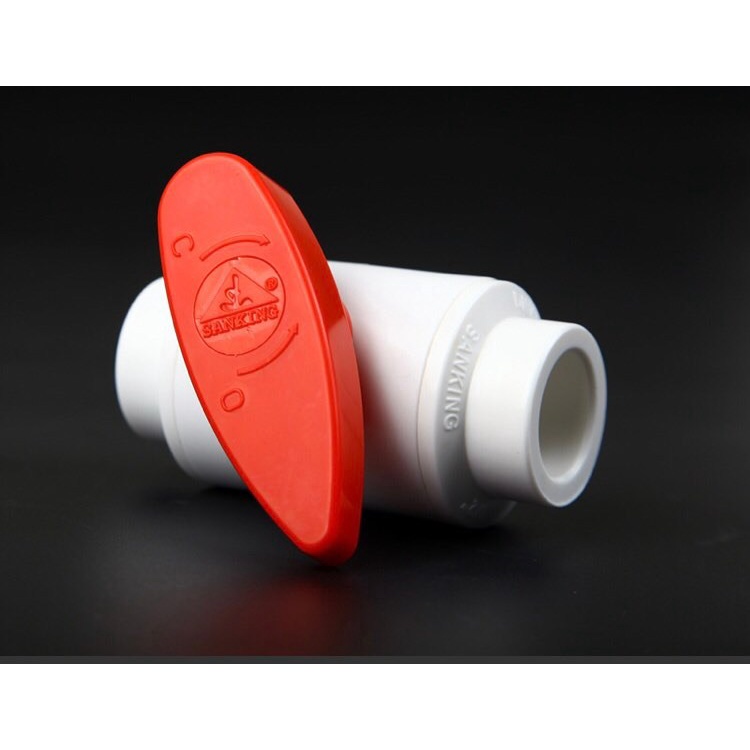 SANKING Van nước, van khóa, trắng , đen , xanh PVC cao cấp, 20mm-25mm-32mm-40MM – SANKING