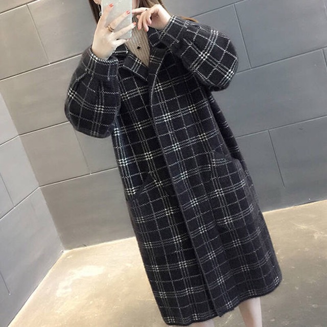 Áo khoác dạ cúc bấm
