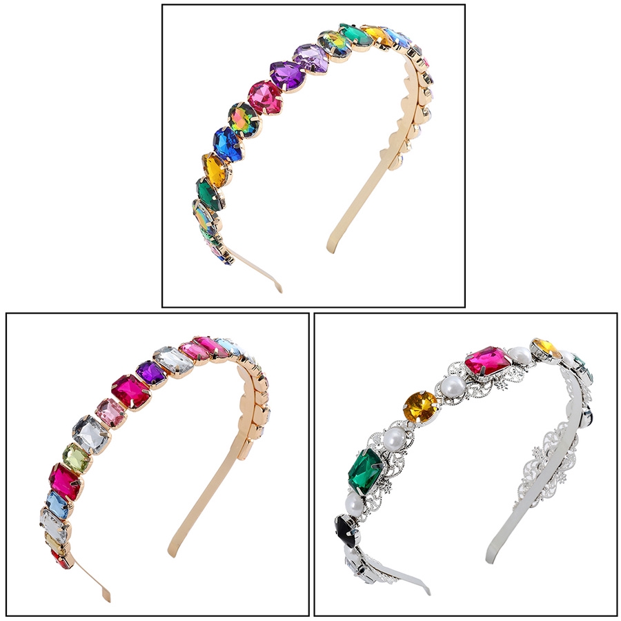 Băng Đô Kim Loại Đính Đá Xinh Xắn Cho Nữ