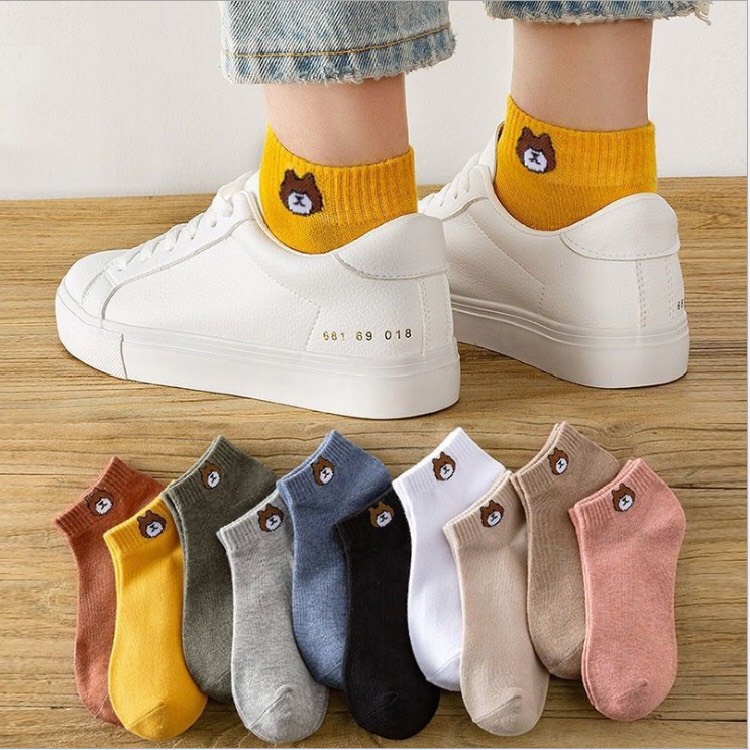 Sét 10 đôi tất gấu cute loại có túi