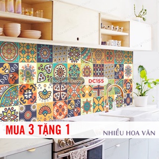 [ Mua 3 tặng 1 ] Decal gạch bông dán bếp chống dầu mỡ, không thấm nước - CB1903
