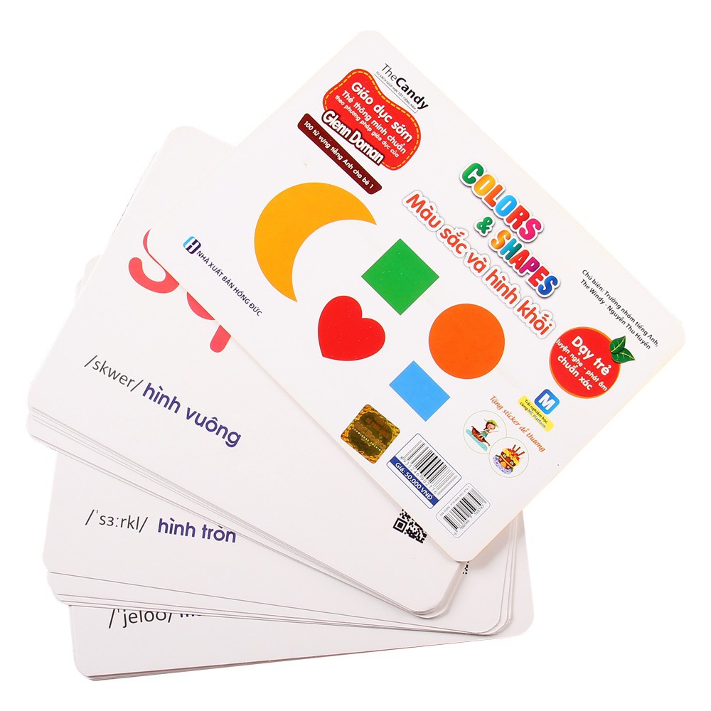 Flashcard - Dạy Trẻ Theo Phương Pháp Glenn Doman – Màu Sắc Và Hình Khối (Kèm Sử Dụng App) - MCBooks