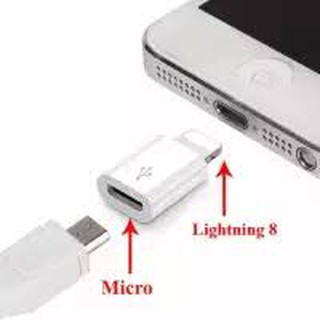 ĐẦU CHUYỂN LIGHTNING SANG MICRO USB