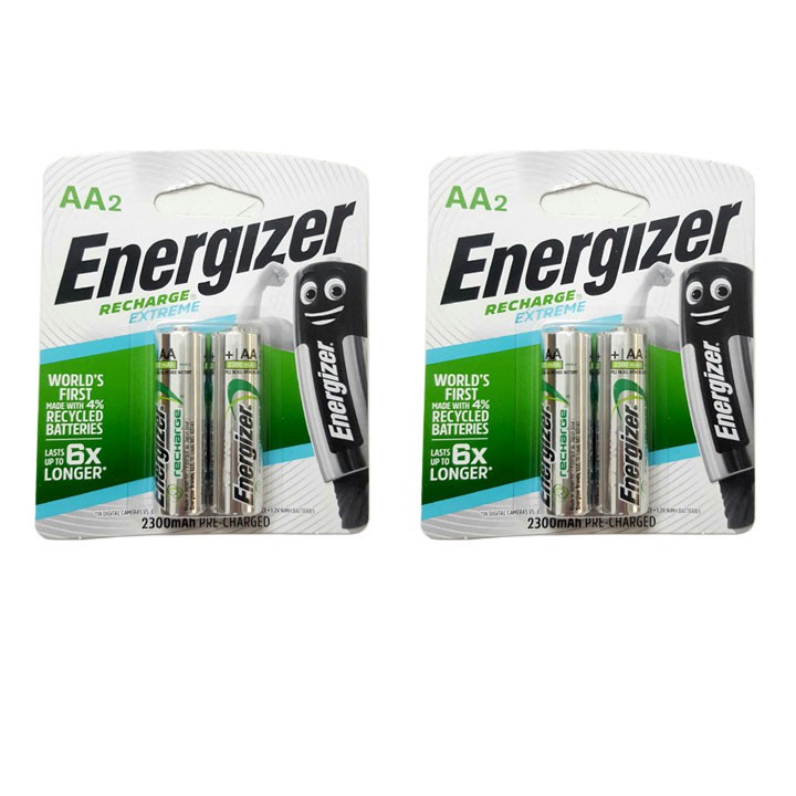 5 vỉ pin sạc AA energizer 2300mah, pin sạc tiểu AA NIMH