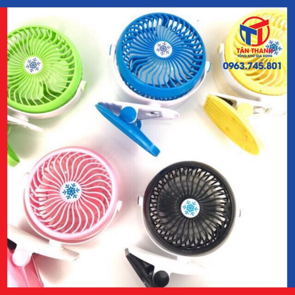Sỉ1 Quạn mini để bàn , kẹp bàn, quạt tích điện đa năng.