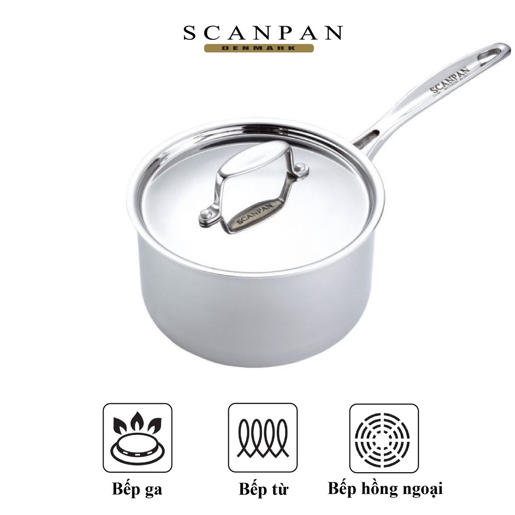 Bộ nồi inox 3 chi tiết Scanpan Fusion5 size 16-20-24cm 74000300