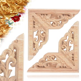 Tấm Gỗ Khắc Hình Tam Giác Trang Trí Đồ Nội Thất Độc Đáo