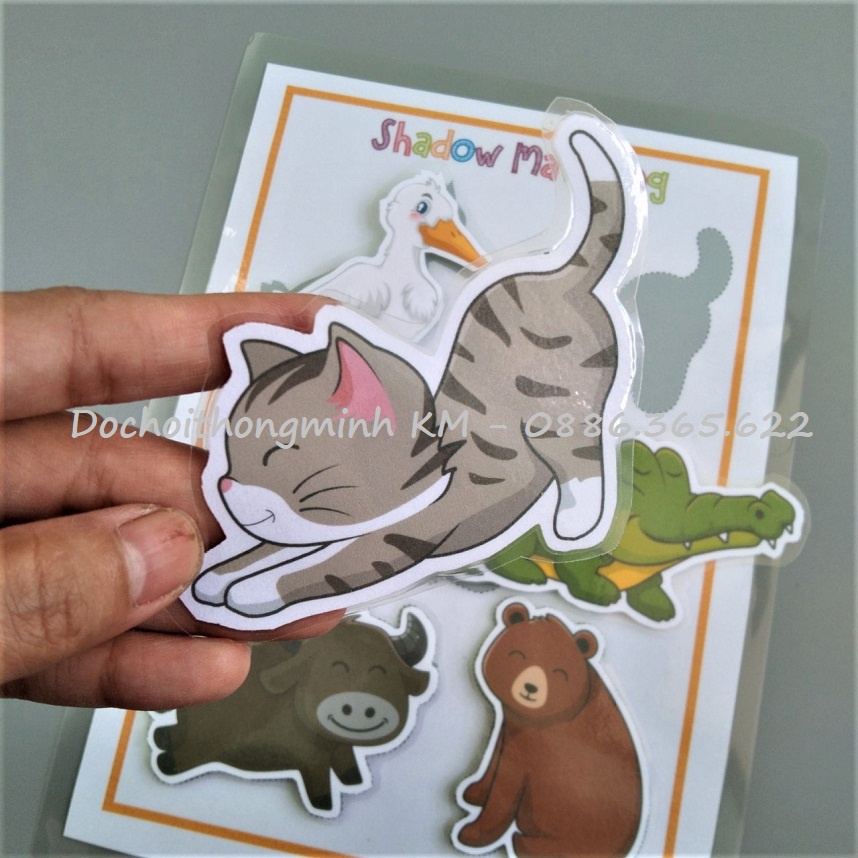 HỌC LIỆU - Matching tìm hình bóng 5 chủ đề hình ảnh lớn cho bé tập ghép