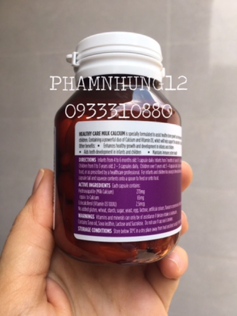 Canxi milk Healthy Care 60 viên. | BigBuy360 - bigbuy360.vn