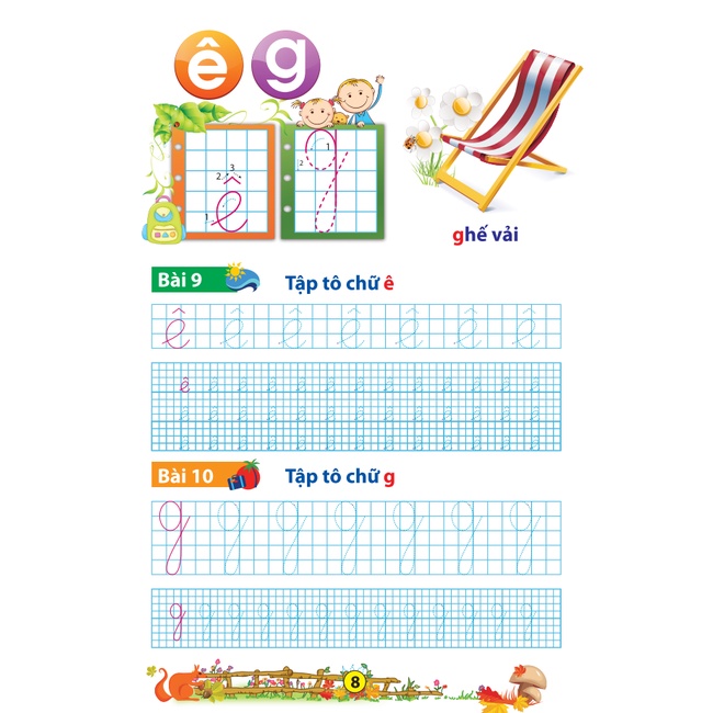 Sách - Bé chuẩn bị vào lớp 1 - Vở bé tập tô chữ mẫu giáo