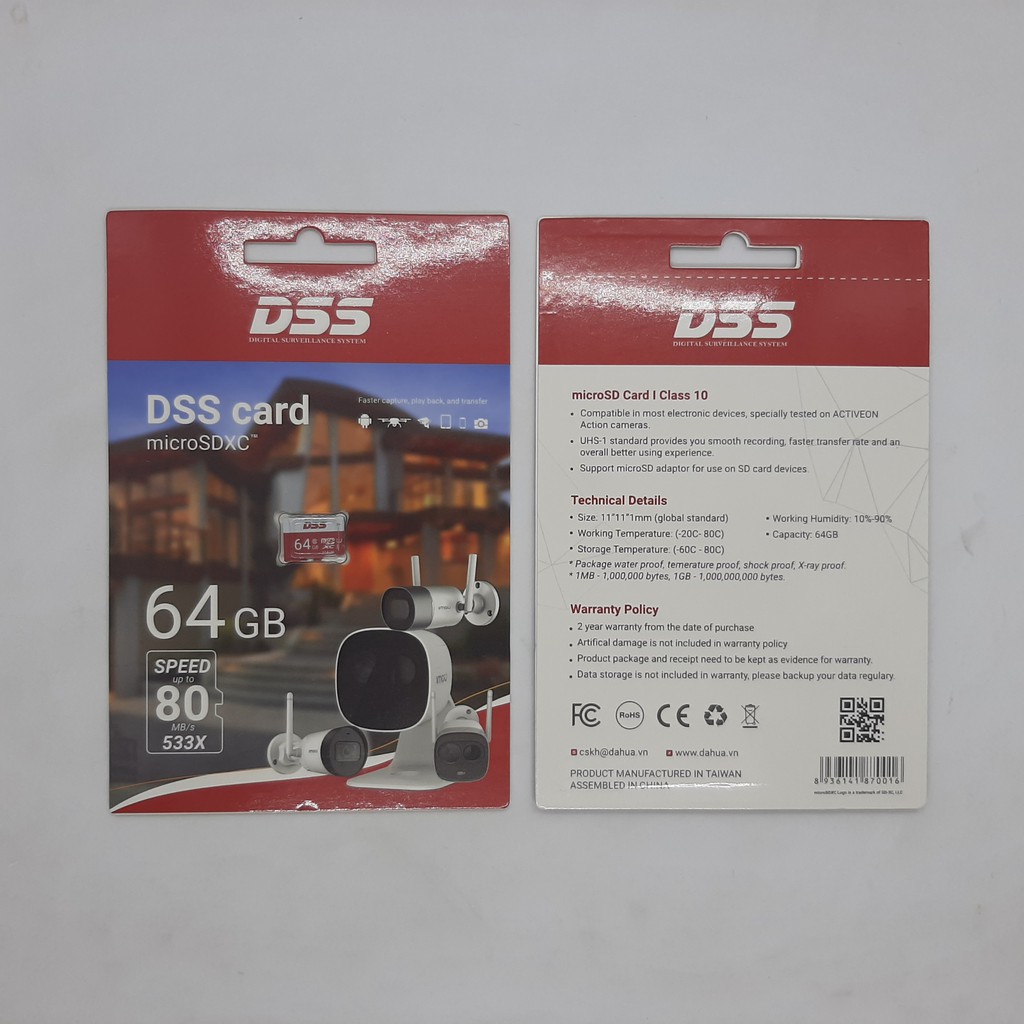 Thẻ nhớ microSD 64GB DSS chính hãng