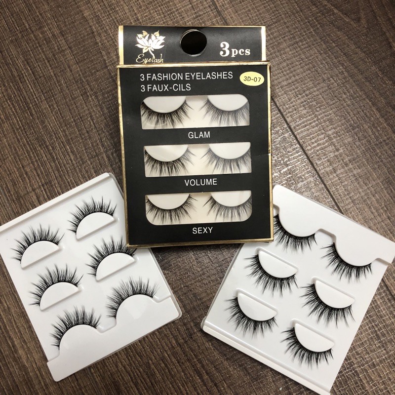 Lông mi chồn 3d 07