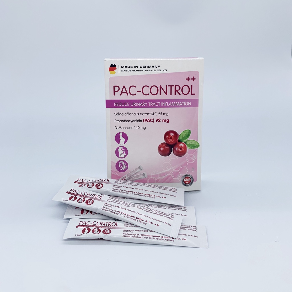 CHÍNH HÃNG] Pac- Control: Kiểm Soát Viêm Đường Tiết Niệu- Bàng Quang Thực Phẩm Bảo Vệ Sức Khoẻ | Shopee Việt Nam