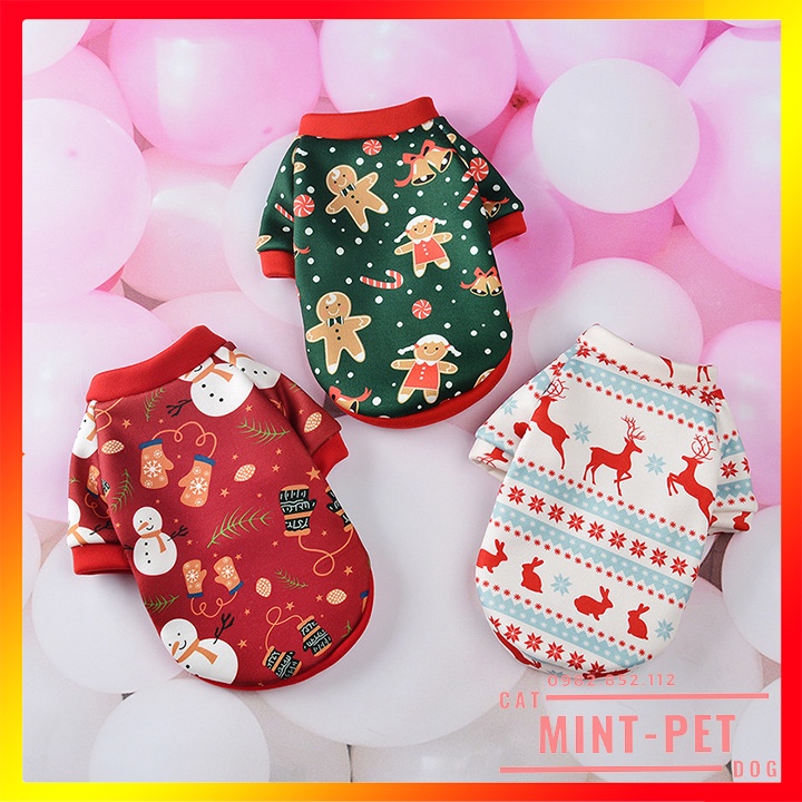 Áo cho Chó Mèo Mặc Noel - Quần Áo Cho Mèo Mùa Giáng Sinh