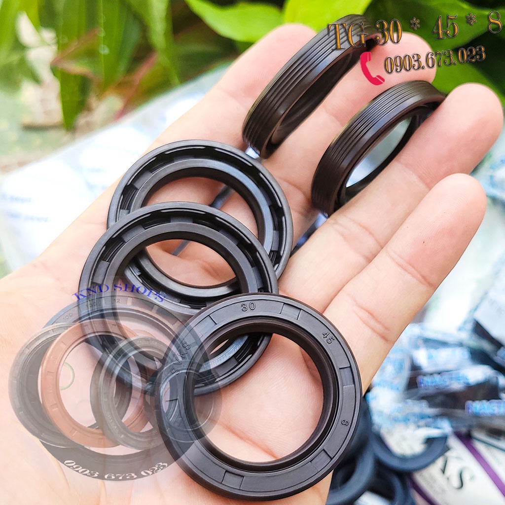 Phốt dầu SVKS TG 30*45*8 & TG 30*52*7, Phớt chặn nhớt trục Pully dẫn động trên ô tô, máy tàu thủy và xe cơ giới