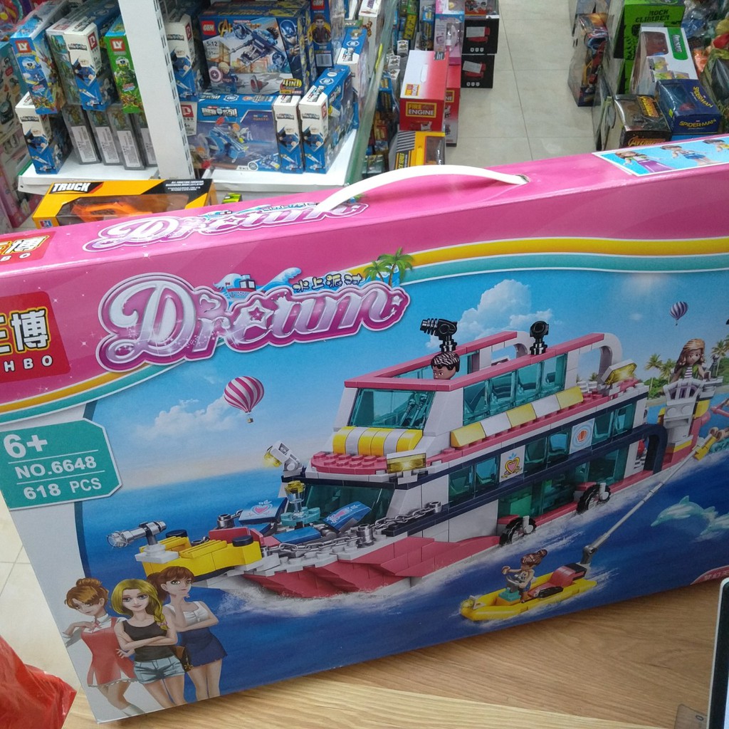 Lắp ráp Lego Du Thuyền cực đẹp dành cho bé gái NO.6648
