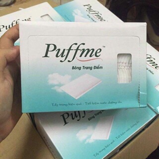 Combo 100 bông trang điểm Puffme.