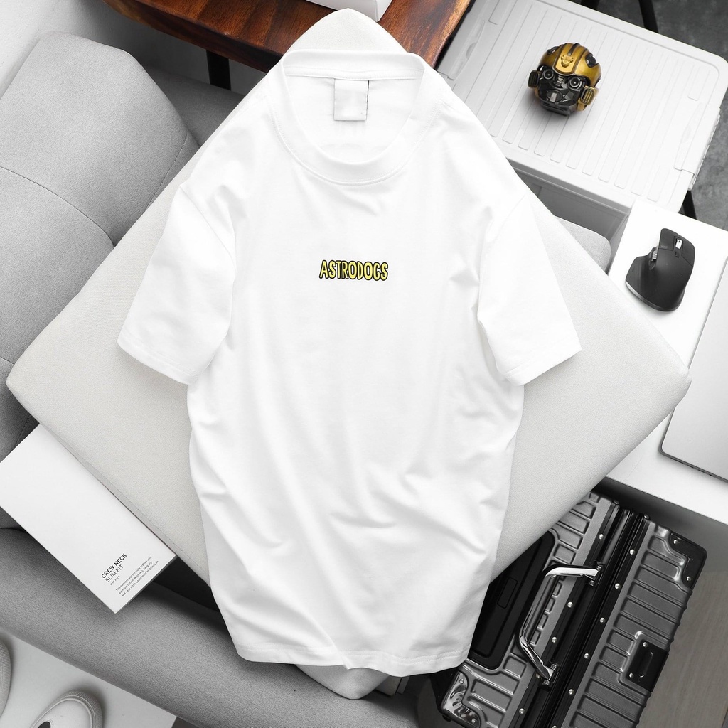 Áo thun tay lỡ nam nữ in hình Astro Dog , Vải Cotton Form Oversize - SELECTED.STORE