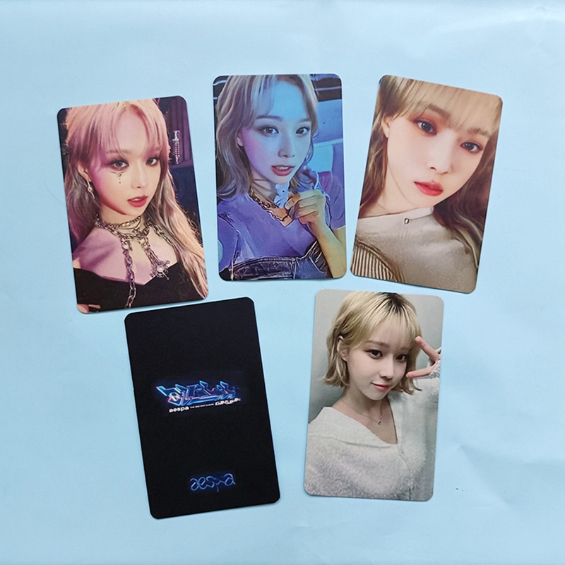 Set 5 Tấm Thẻ Ảnh Lomo Các Thành Viên Nhóm Nhạc Kpop Aespa