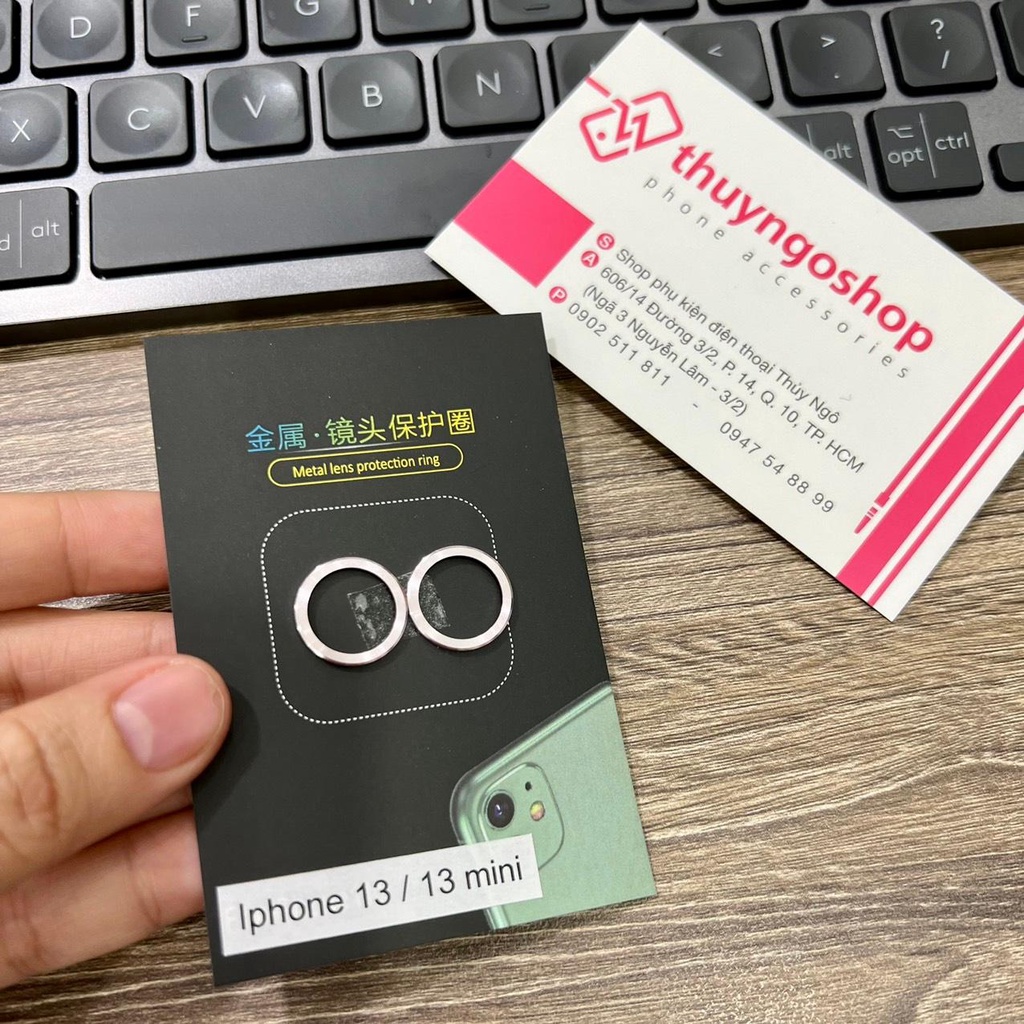 Viền nhôm camera  iphone 13 / iphone 13 mini / iphone 12 Pro Max