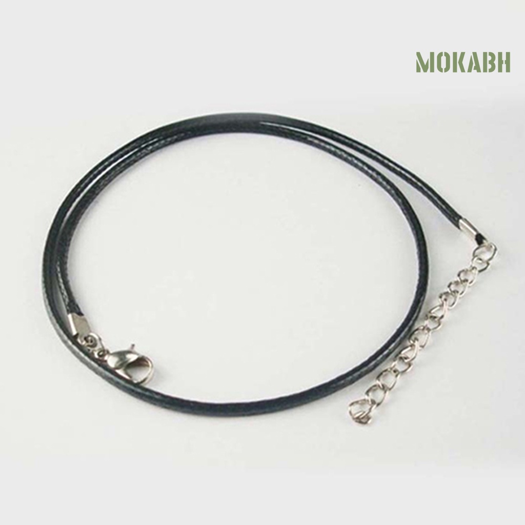 Set 10 Vòng Cổ Choker Bện Dây Giả Da Màu Đen Thời Trang Có Thể Điều Chỉnh