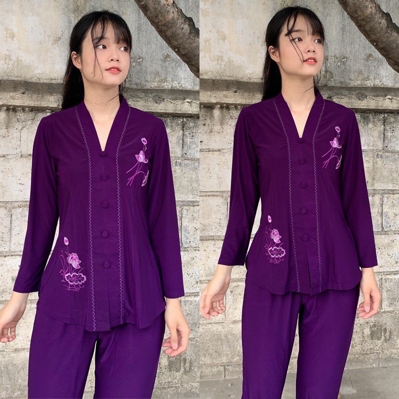 Đồ Lam đi chùa✅✅ Bà Lai Lắc đồng tiền ✅✅ Vai Thun