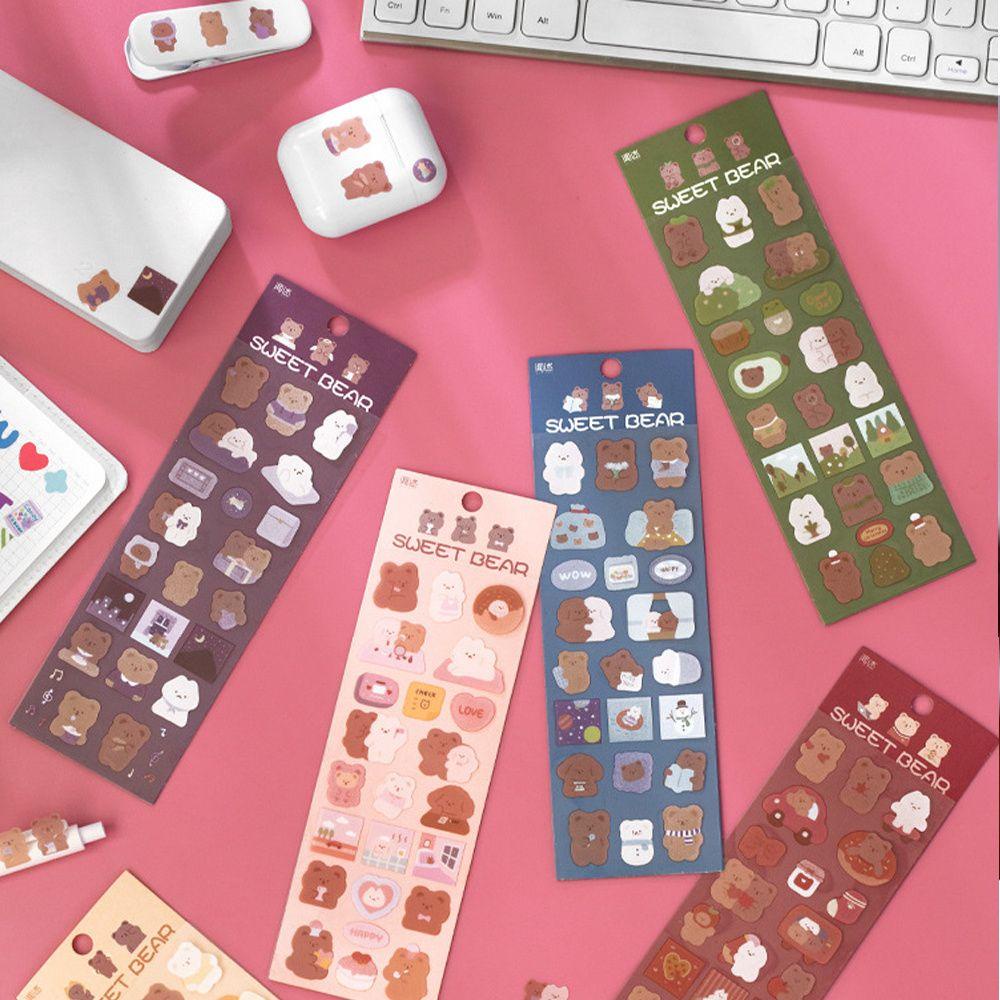 DORAW Bộ 2 Tấm Sticker Dán Trang Trí Nhật Ký Mẫu Mới