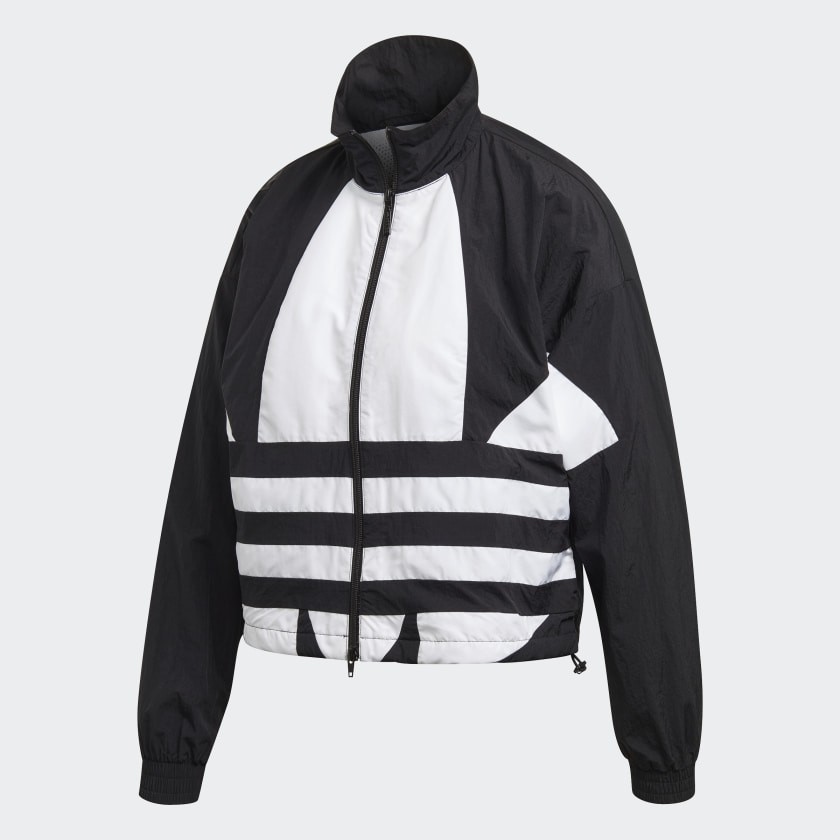 ADIDAS CHÍNH HÃNG - Áo khoác gió nữ Adidas Biglogo đen - FM2622