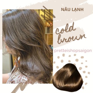 [kèm Trợ Nhuộm+Ủ tóc] Kem Nhuộm Tóc Màu NÂU LẠNH - Không Tẩy, Cân bằng nền