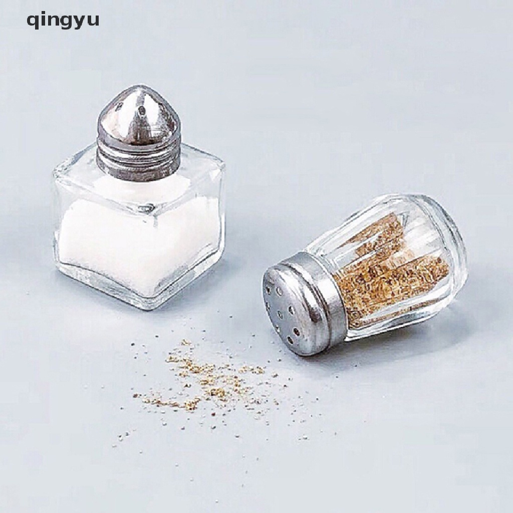 Bộ 2 Lọ Thủy Tinh Đựng Gia Vị Tỉ Lệ 1: 6 Dùng Trang Trí Nhà Búp Bê