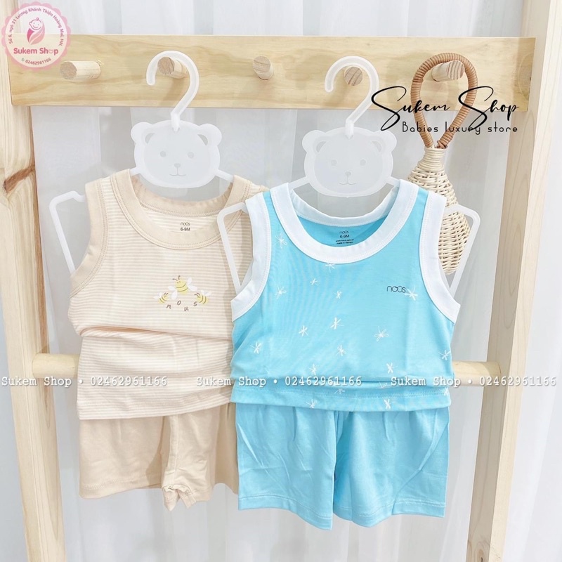 Bộ Quần Áo Ba Lỗ Nous Baby - Họa Tiết Bé Trai Bé Gái Size Từ 6M đến 24M