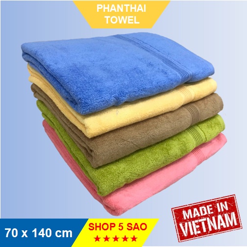 [Khăn loại A] Khăn bông tắm/ khăn spa đơn sắc khổ lớn 70x140cm (400g) #khantam