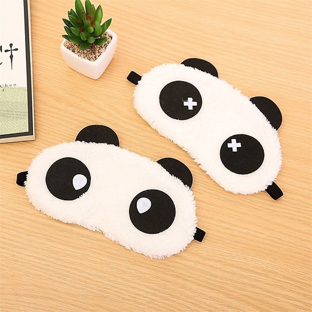 Bịt Mắt Che Mắt Ngủ Hình Gấu Panda Dễ Thương Mềm Mại