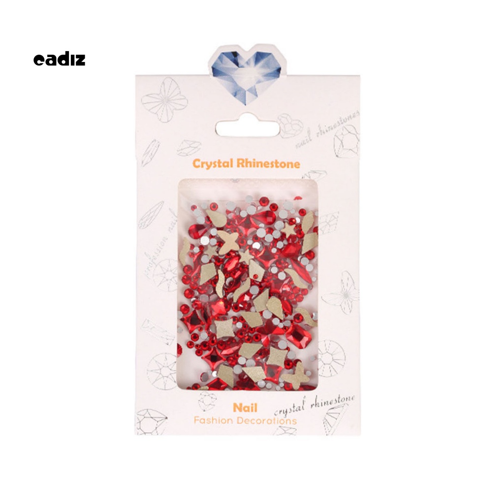 1 Túi Phụ Kiện Trang Trí Móng Tay 3D Lấp Lánh Sang Trọng DIY