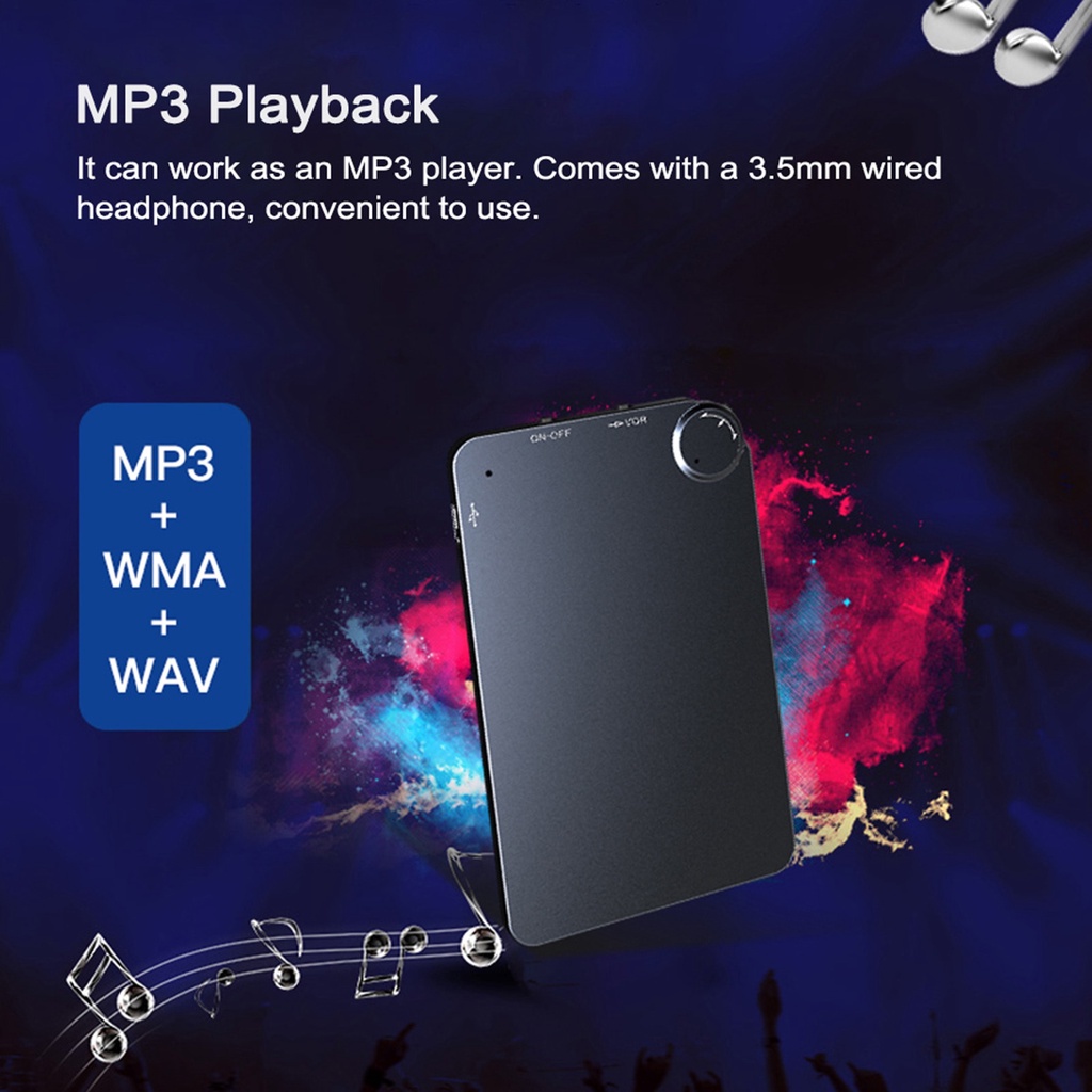 Máy Ghi Âm Kỹ Thuật Số Siêu Mỏng K2 Mp3P Nhiều Lớp Chuyên Nghiệp Chất Lượng Cao