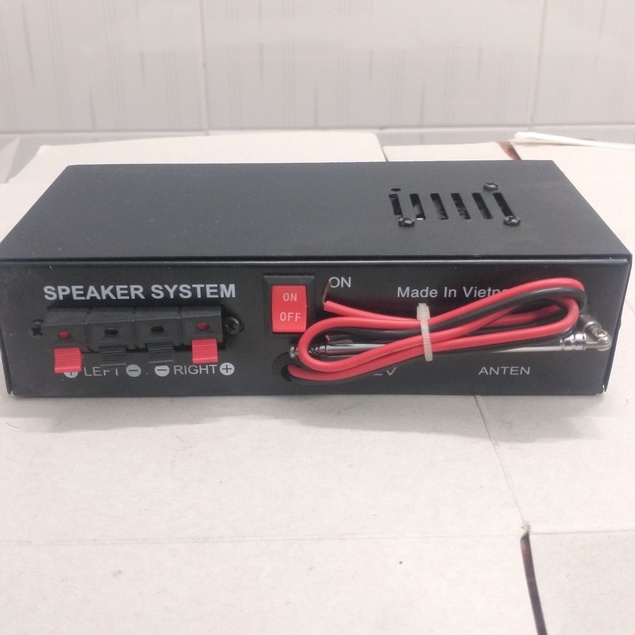 Ampli mini CaliFlower DC 12V, USB, có bluetooth