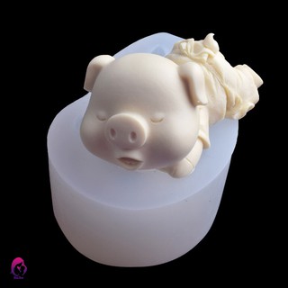 【Hàng mới về】 Khuôn silicon lợn Bánh Kẹo Đa Năng Hình Chú Heo Con 3D Xinh Xắn DIY Khuôn cupcake silicon