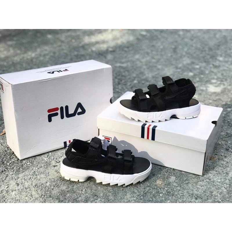 Giày Sandals Fila đen
