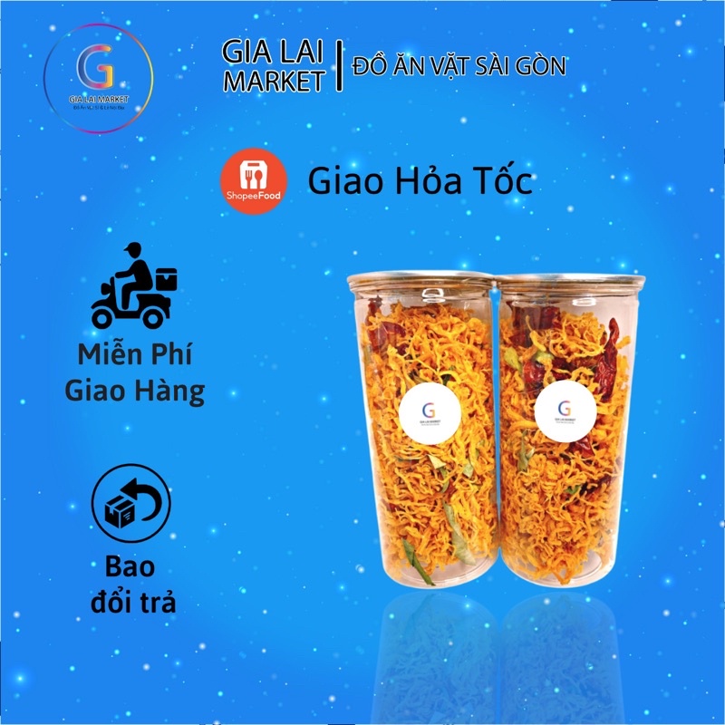 Khô Gà Lá Chanh Đóng Lon pet 300gr-Gia Lai market