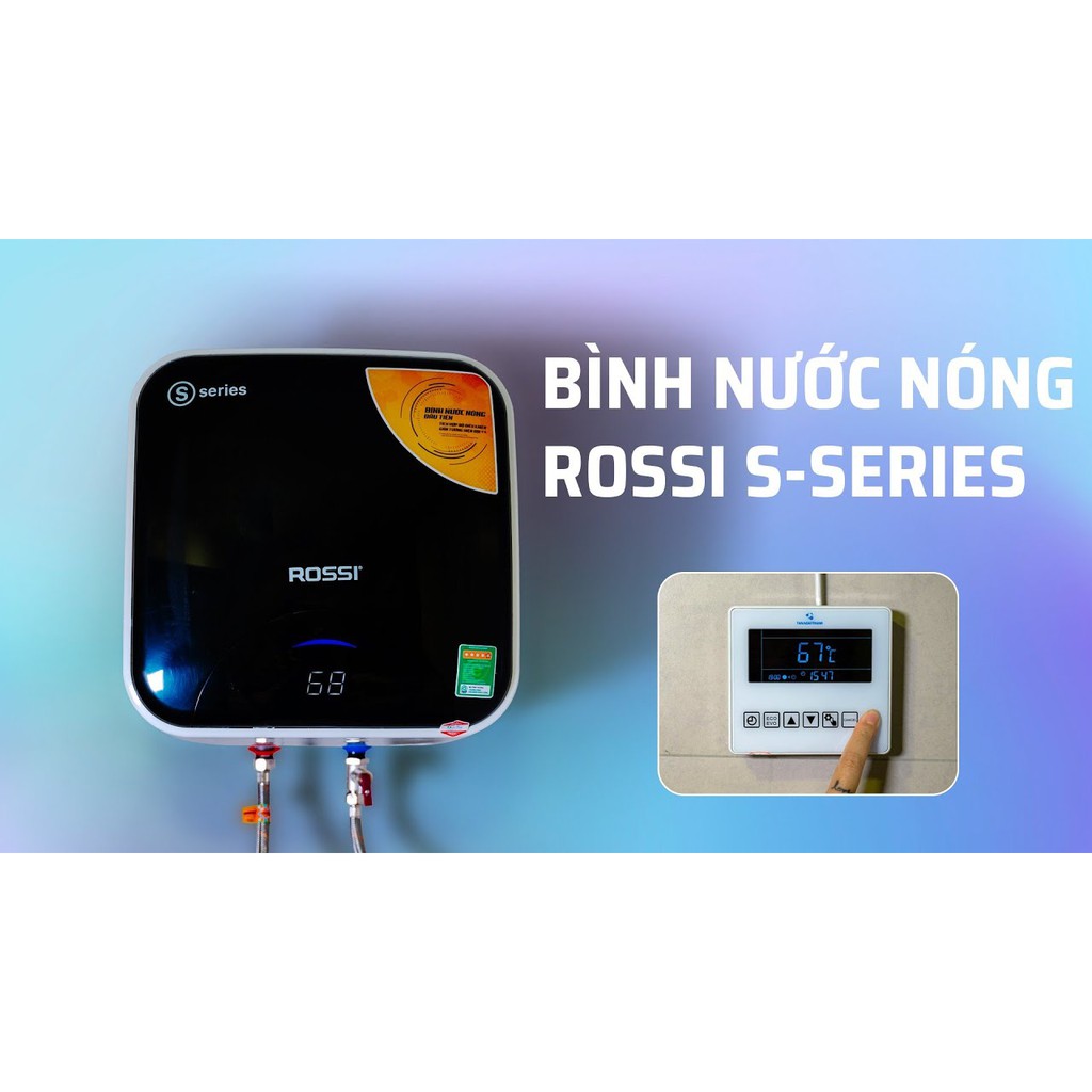 Bình nóng lạnh gián tiếp Rossi S-Series 15-20-30 LÍT Vuông, bảo hành 10 năm toàn quốc, tân á đại thành online